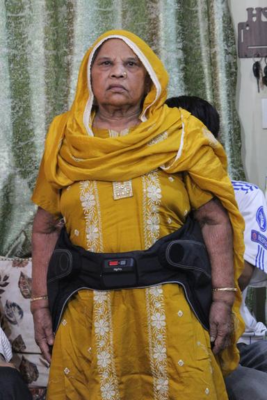 Laxmi devi, wearing the Ripple HipPro Belt