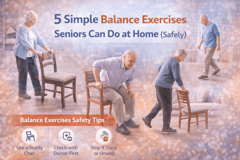 5 Simple Balance Exercises Seniors Can Do at Home (Safely)