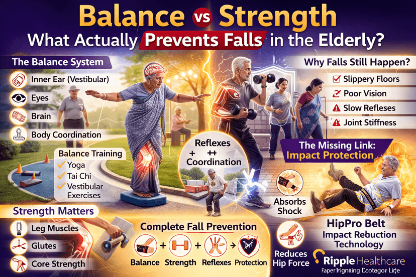 Balance vs Strength: What Actually Prevents Falls in the Elderly?